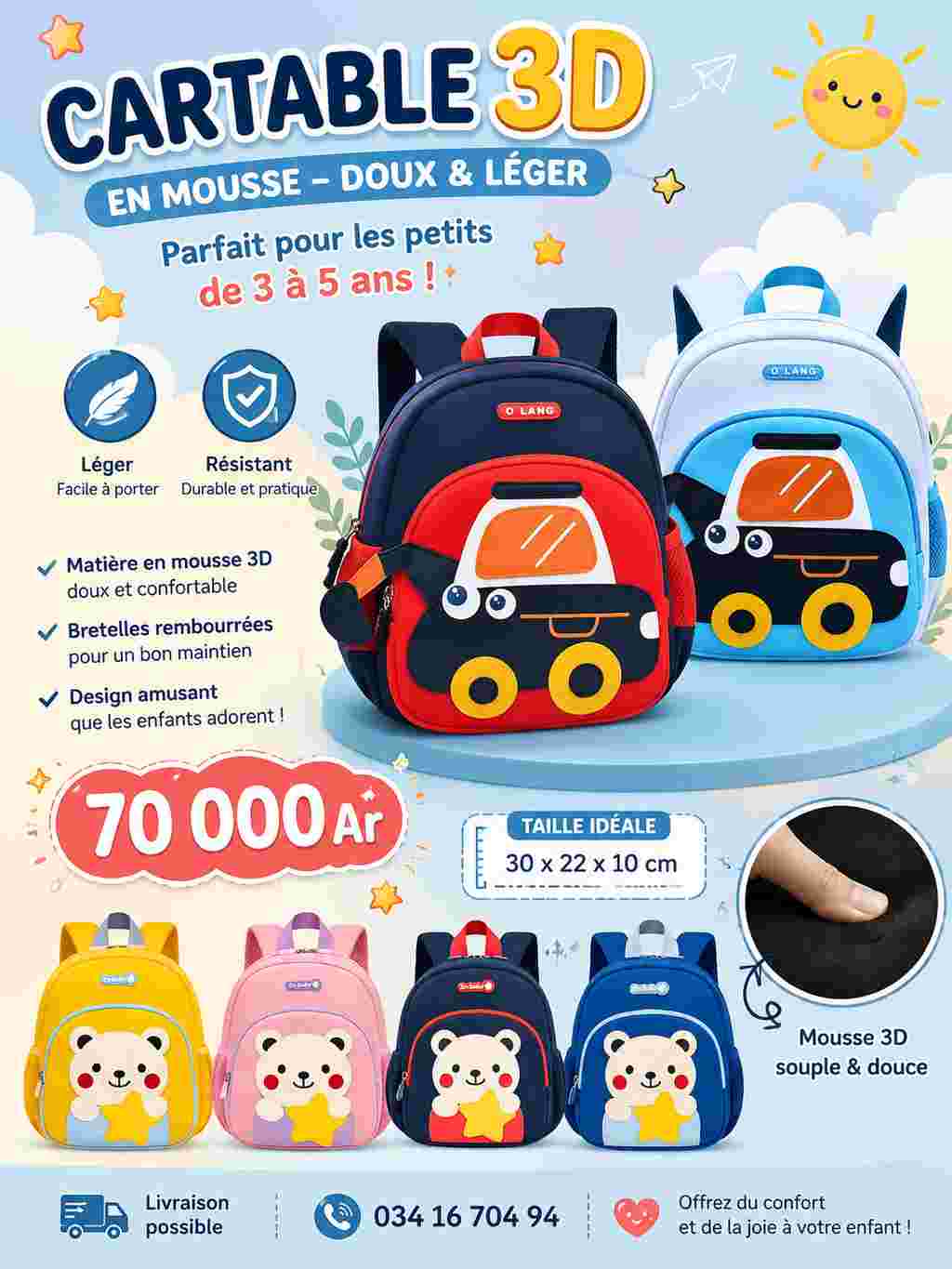 Cartables pour enfants