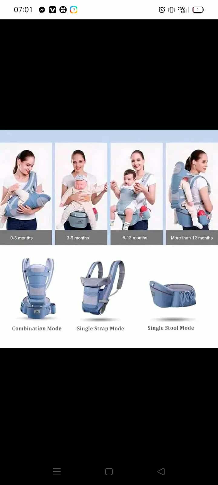 Porte bébé ergonomique